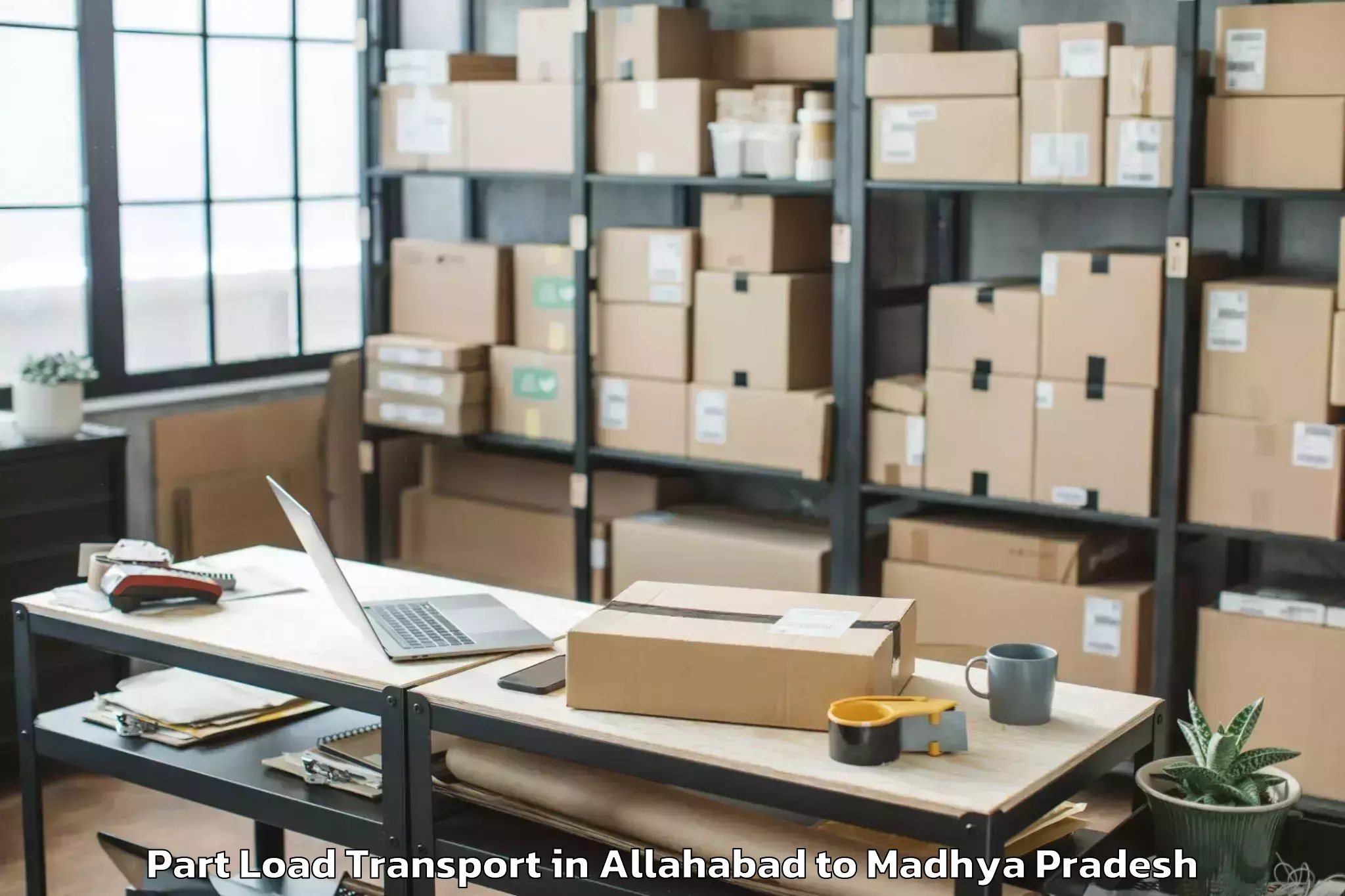 Allahabad to Shujalpur Part Load Transport Booking